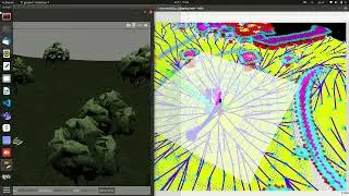 Test traversability mapping in simulation