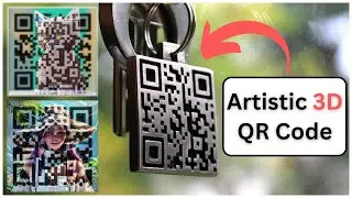 ✨Artistic 3D QR code with Realistic Background Using AI For FREE
