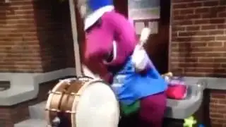 Barney comes to life (Barney's Good Day, Good Night)
