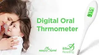 Easy@Home Digital Oral Thermometer for Adult, Kid and Baby, Oral, Rectal and Underarm EMT-A12
