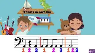 MUSIC SYMBOLS AND BAR LINES FOR  KIDS