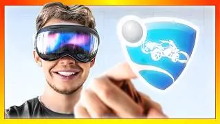Playing Rocket League on the Apple Vision Pro