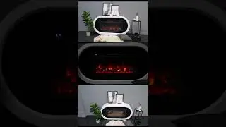 Каминокомплект Ellips с очагом Vision 42 LOG #dantexgroup #электрокамин #fireplace #design #камин