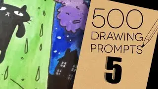 500 Drawing Prompts! #5 Kitties In Space!