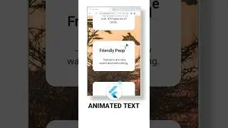 Animated text - Flutter quick tutorial.