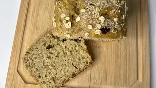 Pan de plátano con tres ingredientes
