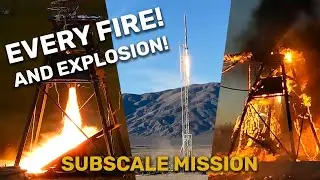 EVERY FIRE! Liquid Rocket Hot Fire Compilation