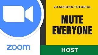 Mute everyone in Zoom – Host Zoom Tutorial #10