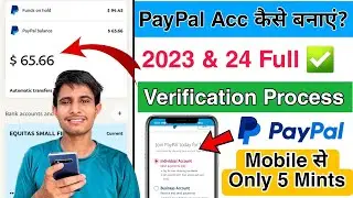 How To Create PayPal Account in 2024 ✅ | how to make paypal account | paypal acc kaise banaye