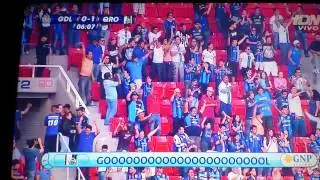 Primer gol de Ronaldinho en Gallos Blancos