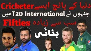 five batsman who most fifties in t20