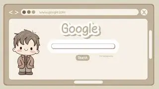 cute brown Google search intro template