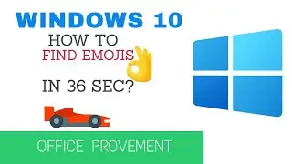 Windows 10 How to find Emojis