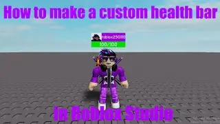 How to make custom health bar in Roblox Studio!