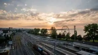 Timelapse HD in Rorschach Bahnhof, Schweiz