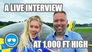 Doing a live interview on the radio from inside my cockpit; sharing my story at 1,000 ft - S03 E10