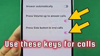 Use keys for answering and end calls Galaxy A55