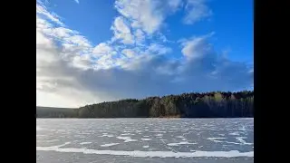 Катание на коньках на речке Северский Донец