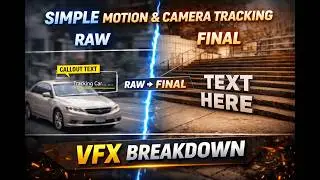 Motion Tracking & 3D Camera Tracking in Adobe After Effects | Raw to Final VFX Breakdown