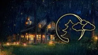 Sound of Rain and Thunder, Thunderstorm🌿Sleeping in a forest cabin, For Deep Sleep, Relax and Medit