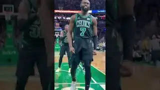 This #insane angle of Jaylen Brown’s block on KD 😤. "Get this sh*t out of here".