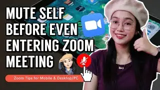 How to Mute Yourself in ZOOM Before Entering Meeting | Zoom Mute Microphone ALWAYS (Mobile App & PC)