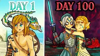 I Spent 100 Days in Zelda Tears of the Kingdom, Here's What Happened!