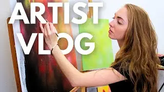 Artist Vlog: Spend time with me in my studio