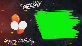 Birthday green screen//Birthday background//Birthday banner//Template