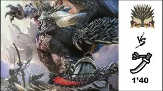 MHWorld (PS4) | Nergigante vs Longsword [1'40] | ネルギガンテ 太刀 ソロ