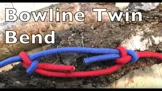 Bowline Twin Bend. Easy step by step instructions.