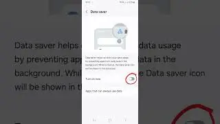 Data saver | Reduce mobile data usage by preventing apps running in the background (Samsung Android)