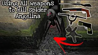 Using All weapons to kill spider Angelina (Granny update 1.8)
