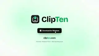 ClipTen: 10 Clipboards on Your Number Keys | Copy Once, Paste Anywhere now for (Windows)