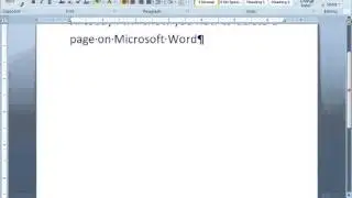 How to delete a page on Microsoft Word 2007 super easy
