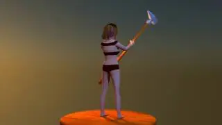 Blender Simple Game Character - Cycles Turntable Animation
