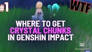 2 exact location to farm crystal chunks 😍 || genshin impact || gameplay
