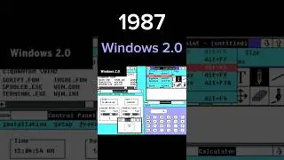 The shocking evolution of Windows: 1985-2021 #shorts #viral #windows