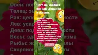 Чего  очень не хватает знакам Зодиака в жизни  / 6705 Гороскоп  Знаки Зодиака  Астрология