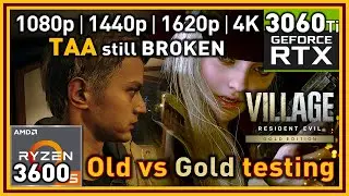 Resident Evil Village Gold Edition PC - Ryzen 5 3600 & RTX 3060 Ti - TAA still broken | Benchmarks
