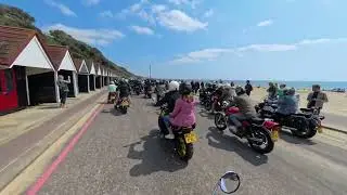 Distinguished Gentleman's Ride Bournemouth 2024. 2 Bournemouth to Christchurch real time live sound