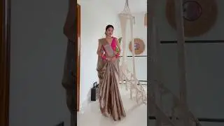 Infinity Pallu Saree Drape #sareedrapingideas #festiveoutfits #sareedraping ee