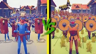 TRIBAL FACTION vs MEDIEVAL ARMY - Totally Accurate Battle Simulator TABS
