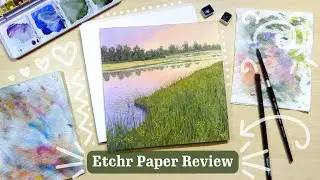 Testing Etchr's Watercolor Block and Sketchbook | How good are they?