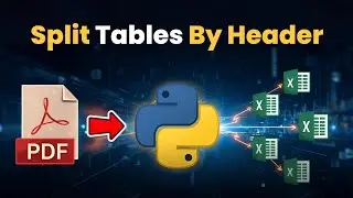 Extract PDF Tables to Excel with Python | Split by Header into Multiple Sheets