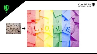CorelDRAW tips&tricks - nice color effect (custom color map) - rainbow LGBT  pride flag
