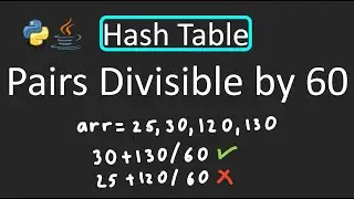 LeetCode - 1010. Pairs of Songs With Total Durations Divisible by 60 | Hash Table | Python | Java
