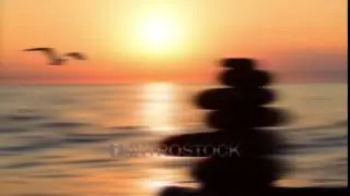Cinemagraphic sea sunset loop background