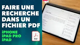 Faire une recherche dans un PDF sur iPhone et iPad, iPad Pro