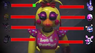 [SFM FNaF] Top 5 FNAF vs FIGHT Animations With Healthbars